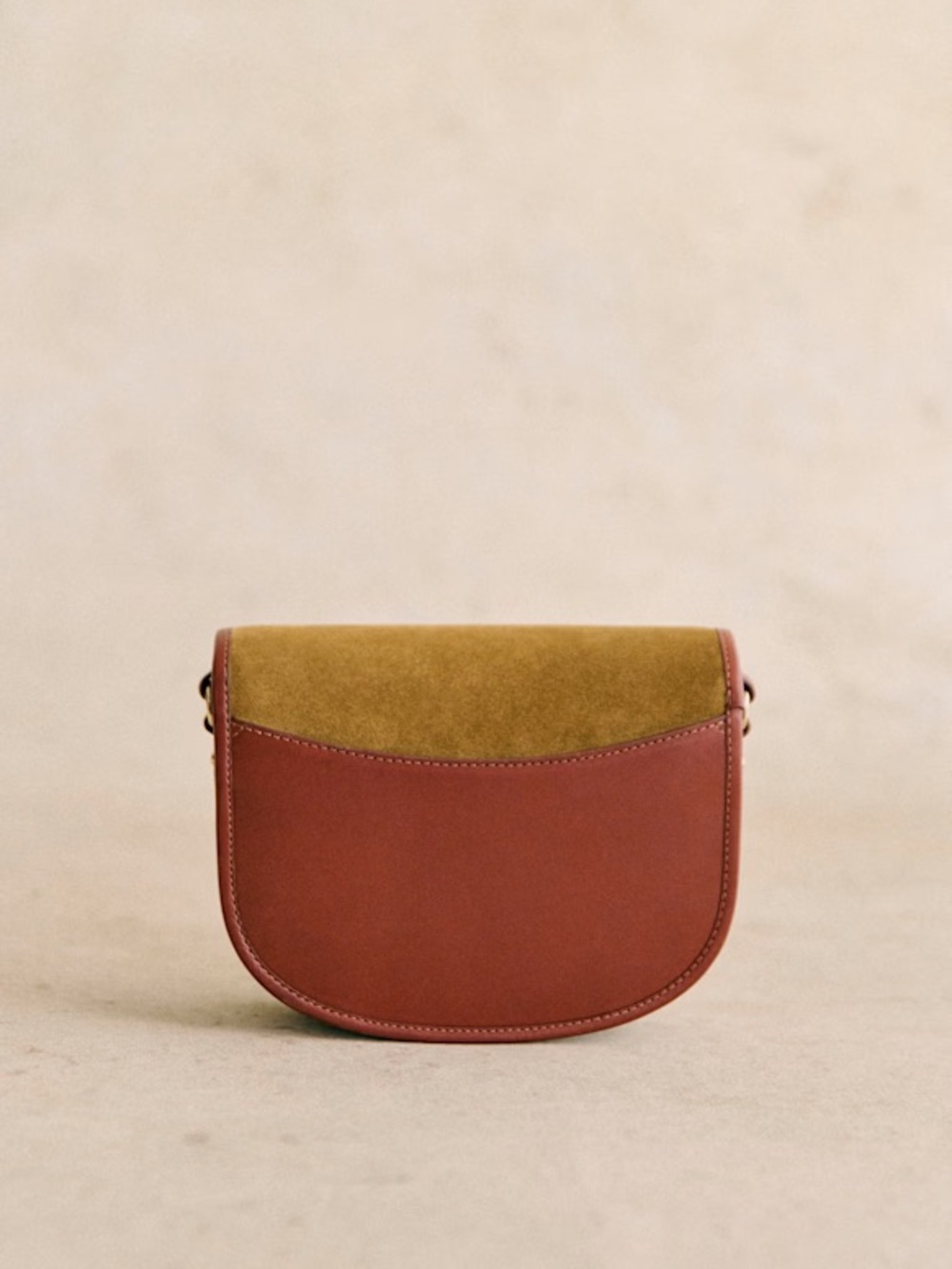 NWT Sézane Claude Vintage Bag in Multi Taupe - Picture 3 of 10
